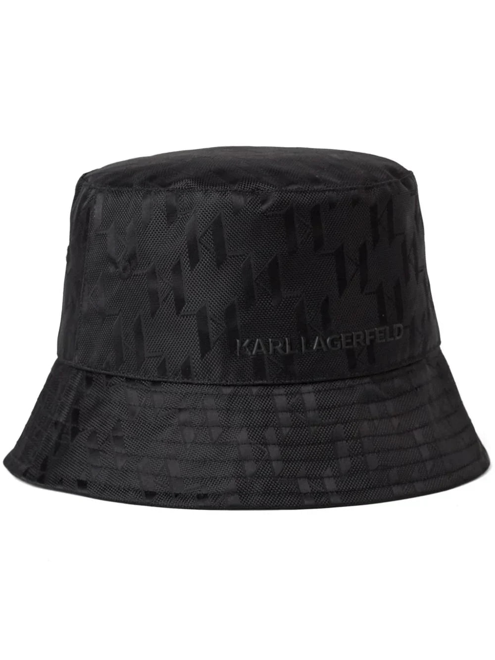 KARL LAGERFELD K/ETCH MONOGRAM JACQUARD BUCKET HAT