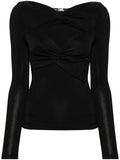 KARL LAGERFELD TWISTED CUT-OUT TOP
