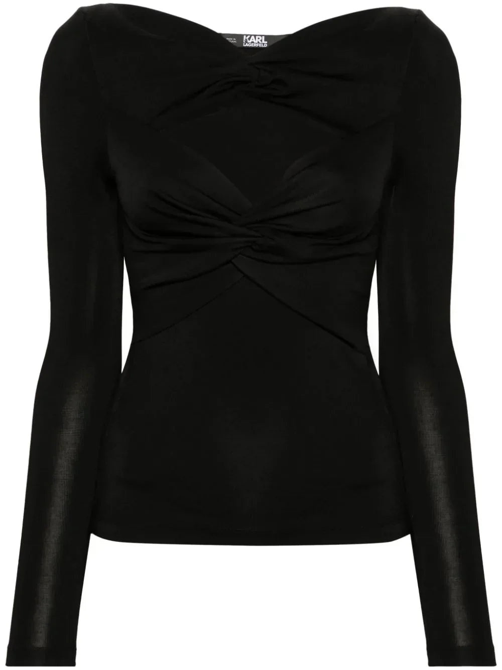 KARL LAGERFELD TWISTED CUT-OUT TOP