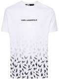 KARL LAGERFELD RUBBERISED-LOGO T-SHIRT