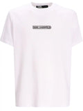 KARL LAGERFELD LOGO-APPLIQUE COTTON T-SHIRT