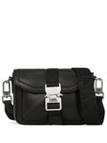 KARL LAGERFELD PEBBLED LEATHER MESSENGER BAG