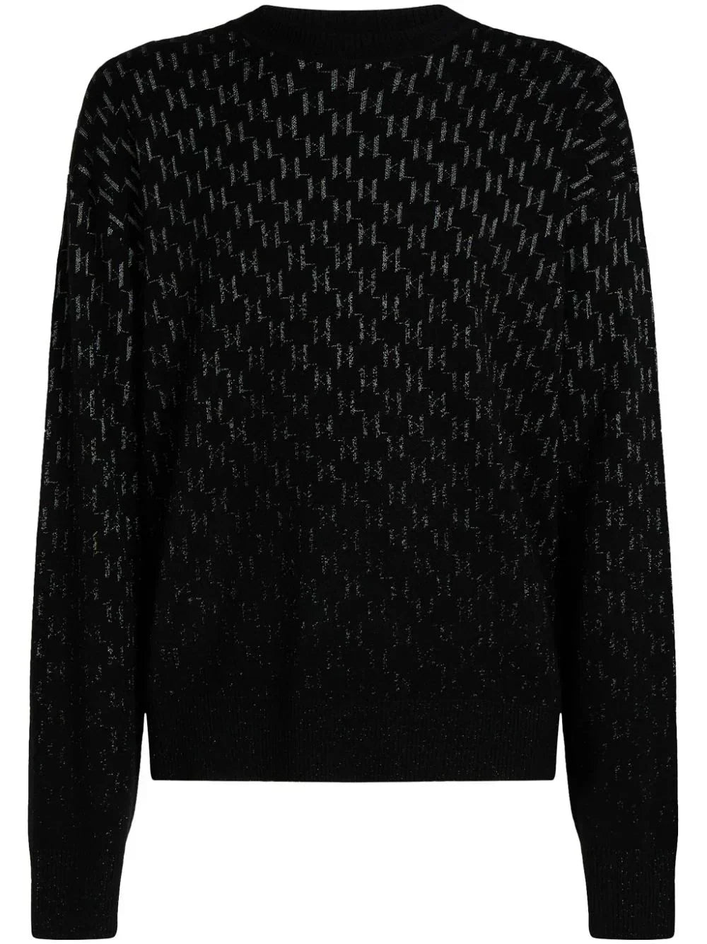 KARL LAGERFELD MONOGRAM-DEGRADE SWEATER