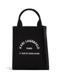 KARL LAGERFELD SMALL RUE ST-GUILLAUME SQUARE TOTE BAG