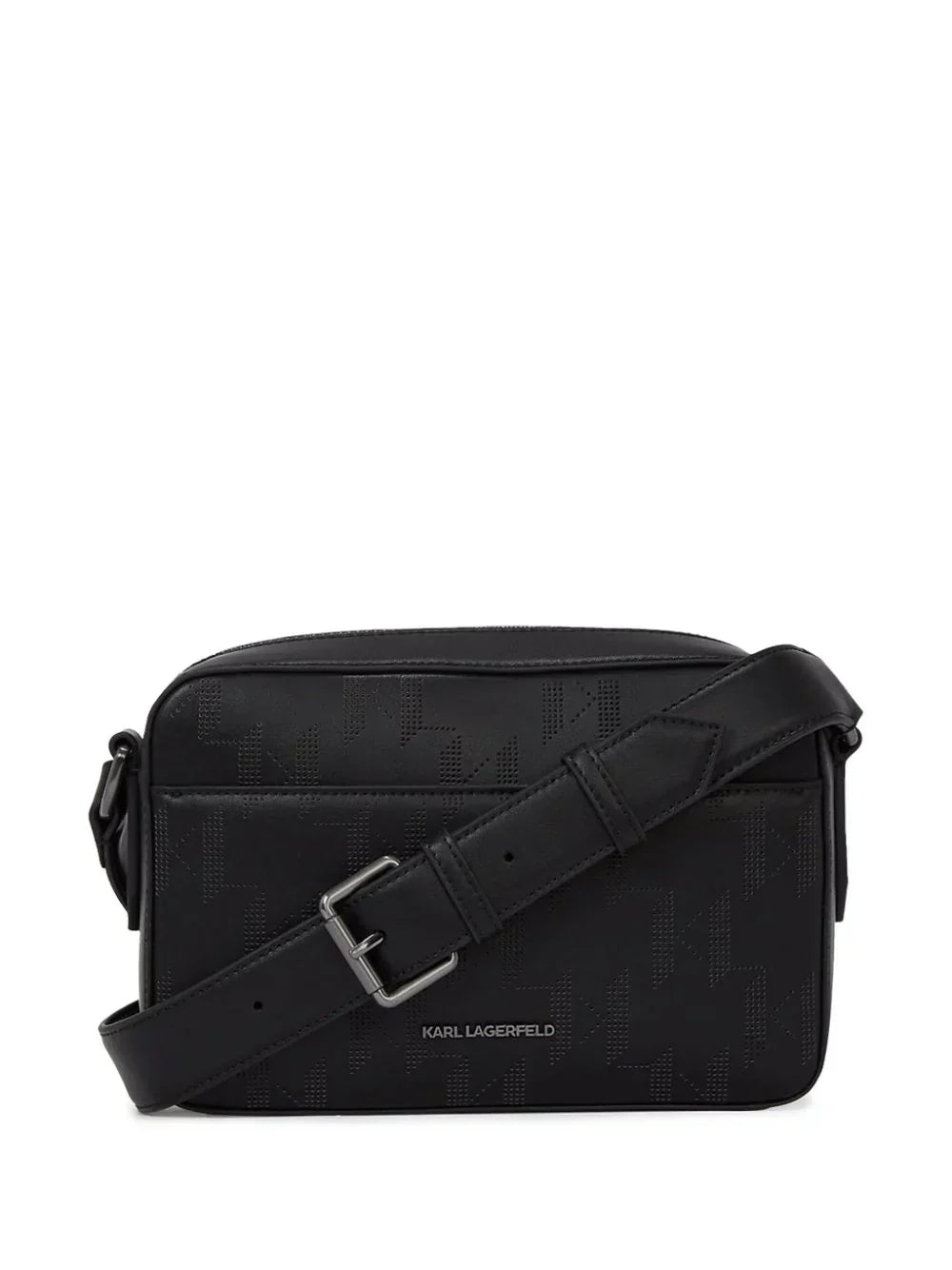 KARL LAGERFELD K/PLAK PERFORATED CROSS BODY BAG