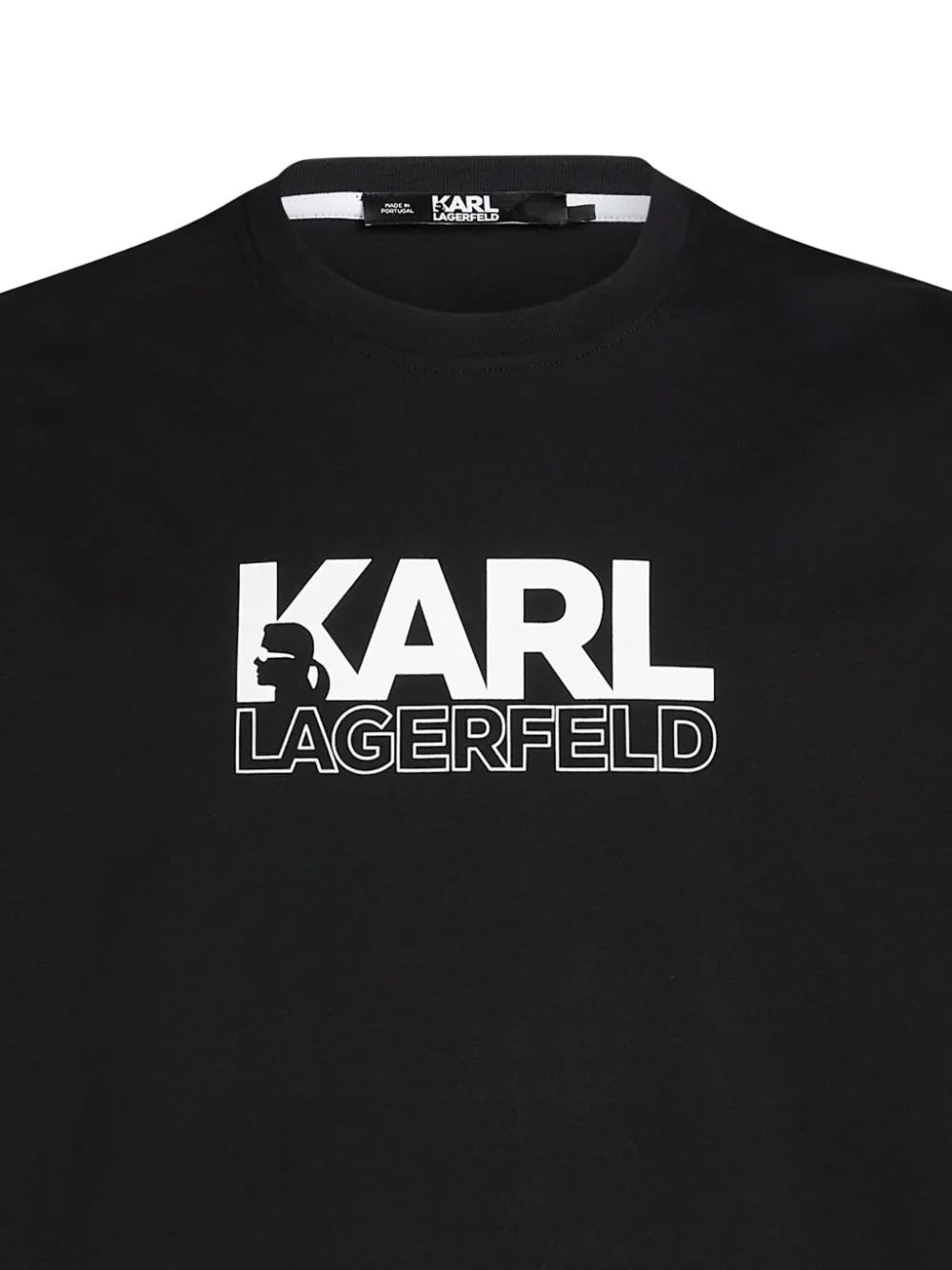 KARL LAGERFELD STACK-LOGO T-SHIRT