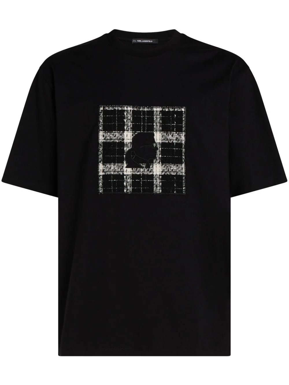 KARL LAGERFELD BOUCLE-PATCH T-SHIRT