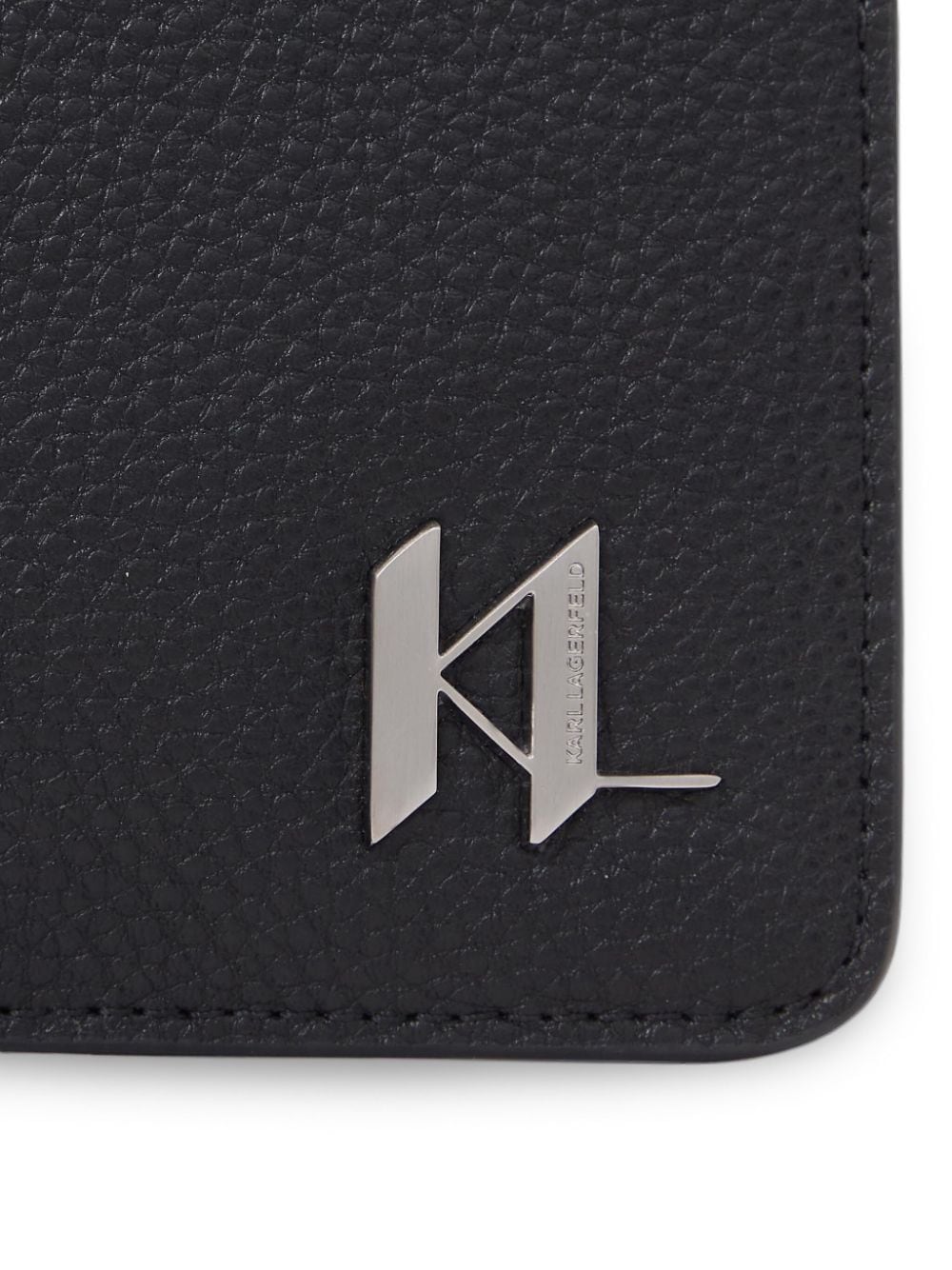KARL LAGERFELD K/PLAK LEATHER CLUTCH BAG