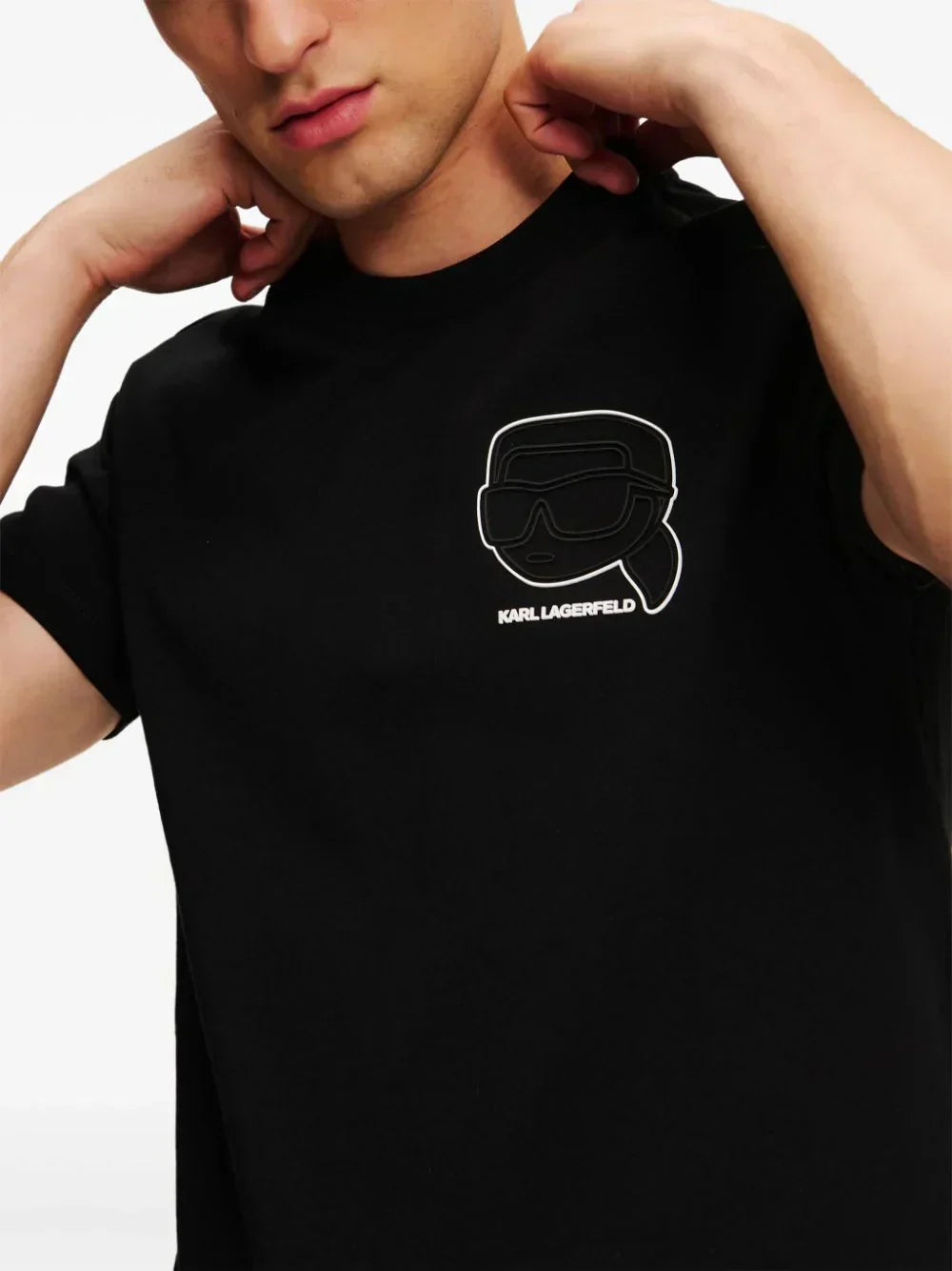 KARL LAGERFELD IKONIK OUTLINE ORGANIC COTTON T-SHIRT