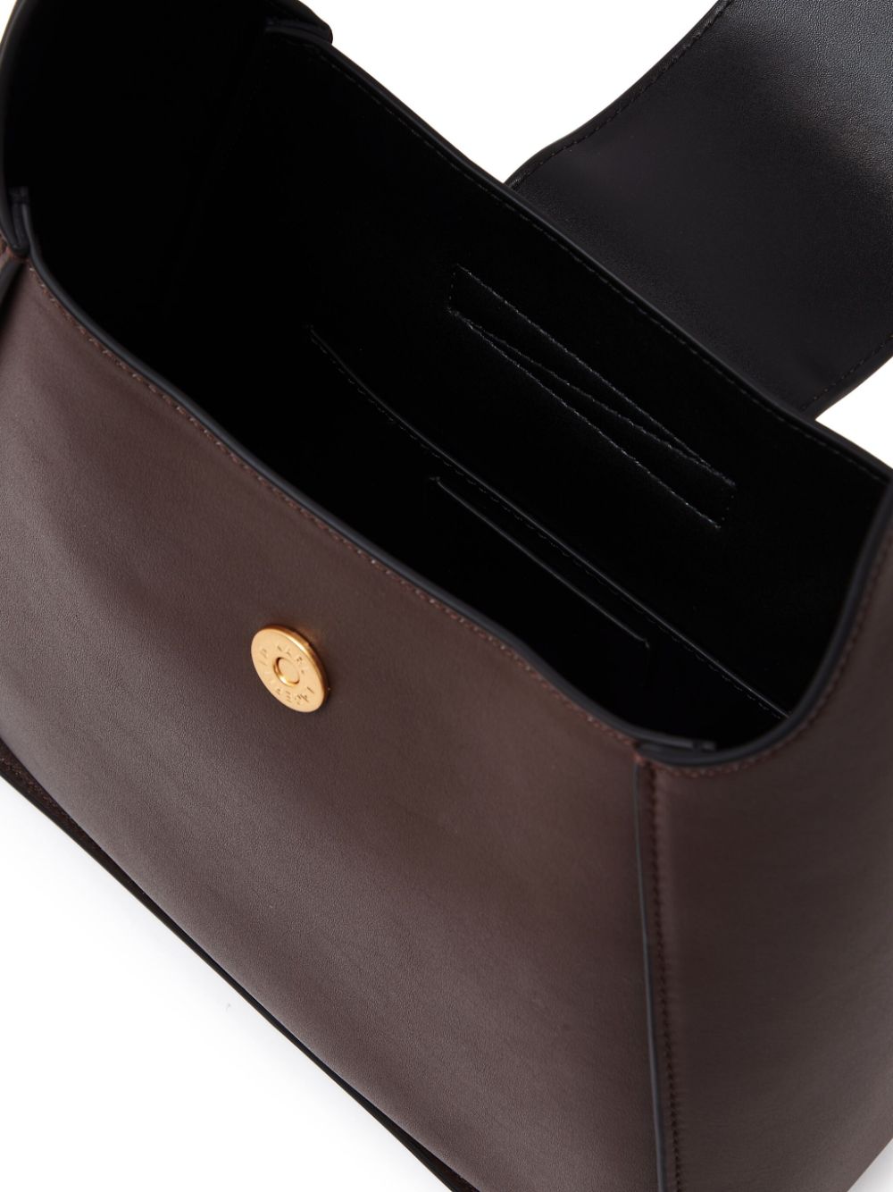 KARL LAGERFELD SIGNATURE LEATHER SHOULDER BAG