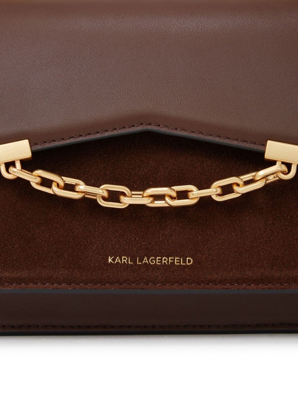 KARL LAGERFELD K/SEVEN GRAINY SUEDE CROSS BODY BAG