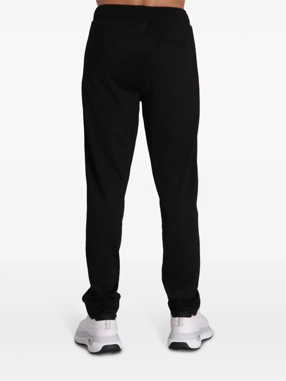 KARL LAGERFELD PINTUCKED TAPERED TRACK PANTS