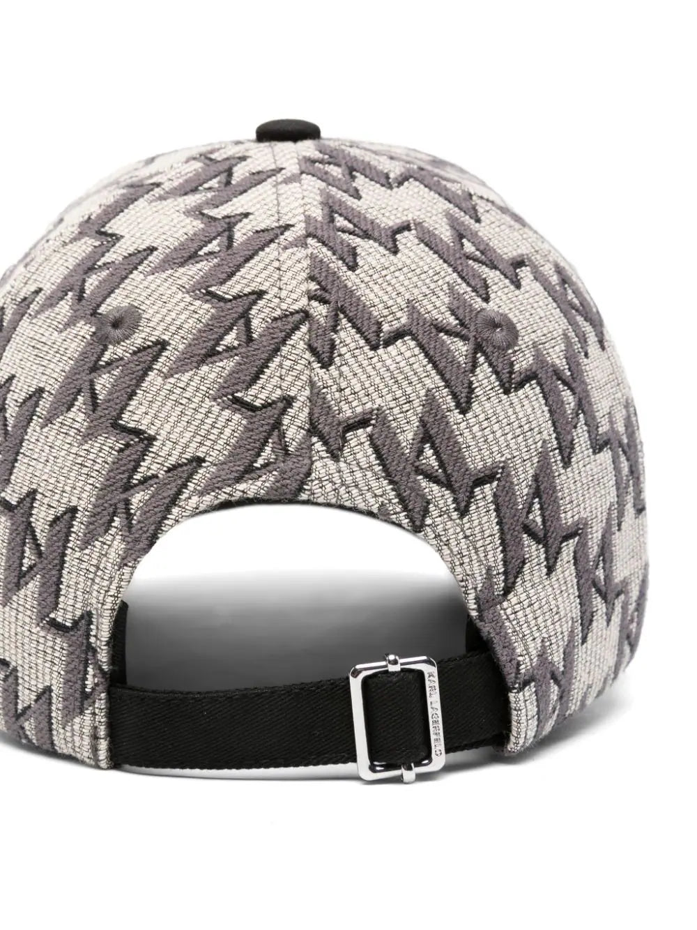 KARL LAGERFELD MONOGRAM-PATTERN COTTON BLEND CAP