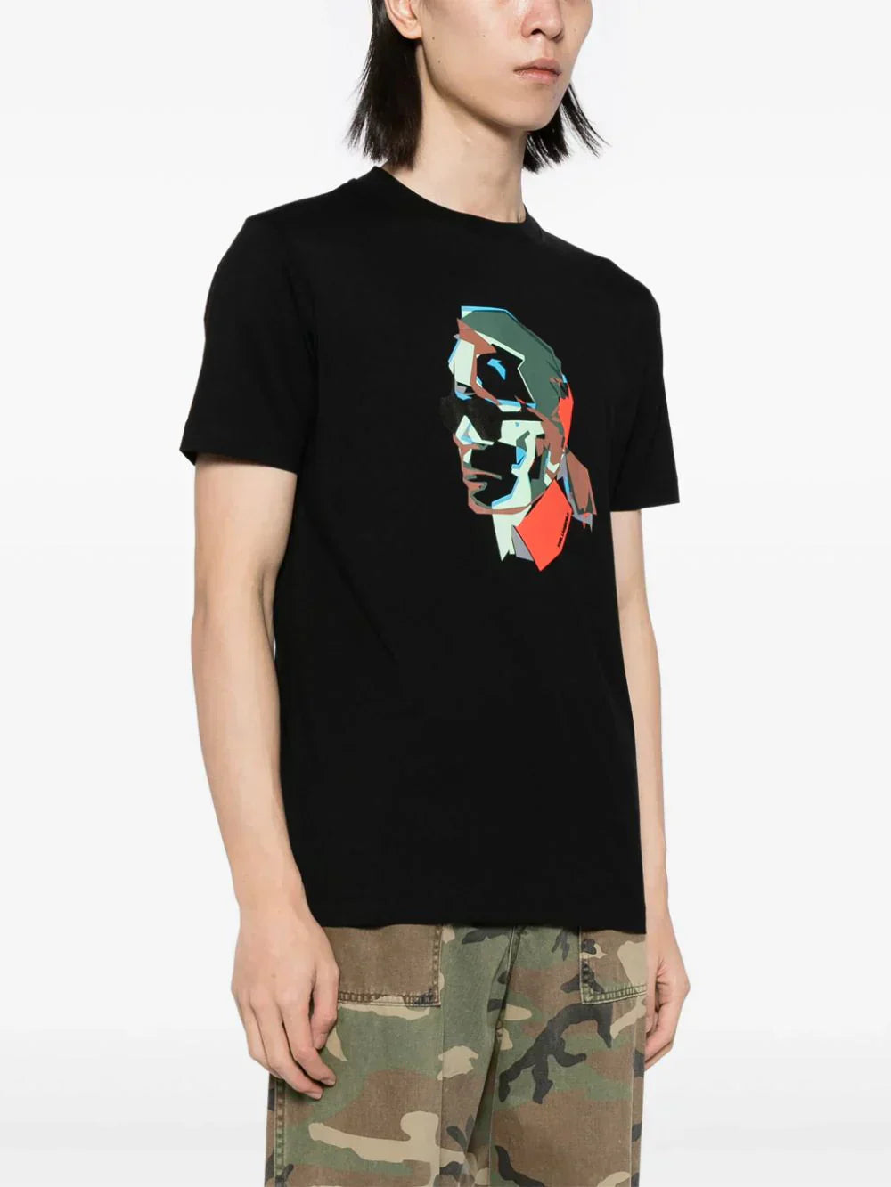 KARL LAGERFELD GRAPHIC-PRINT COTTON T-SHIRT