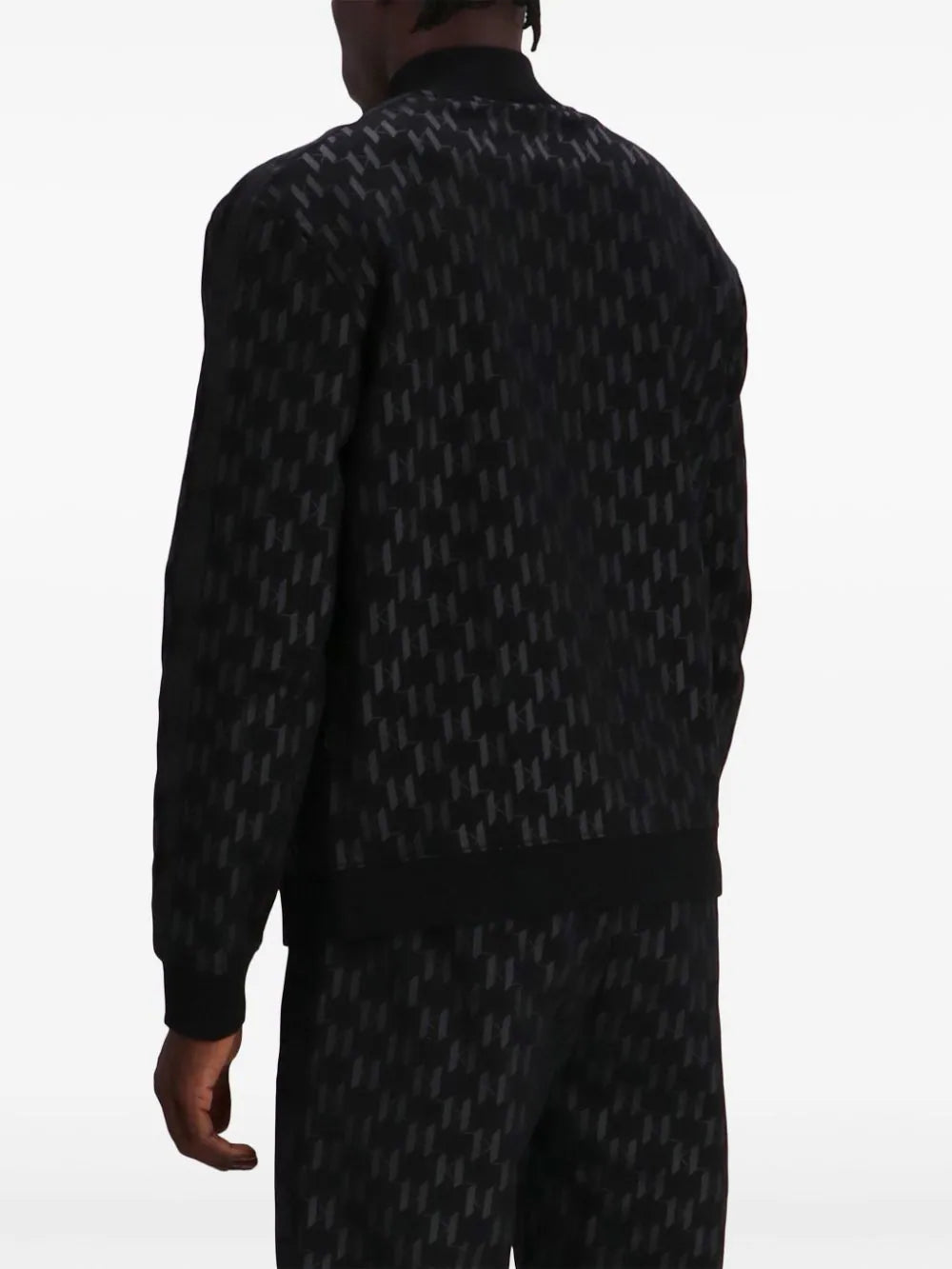 KARL LAGERFELD JACQUARD BOMBER JACKET
