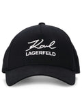 KARL LAGERFELD LOGO-EMBROIDERED BASEBALL CAP